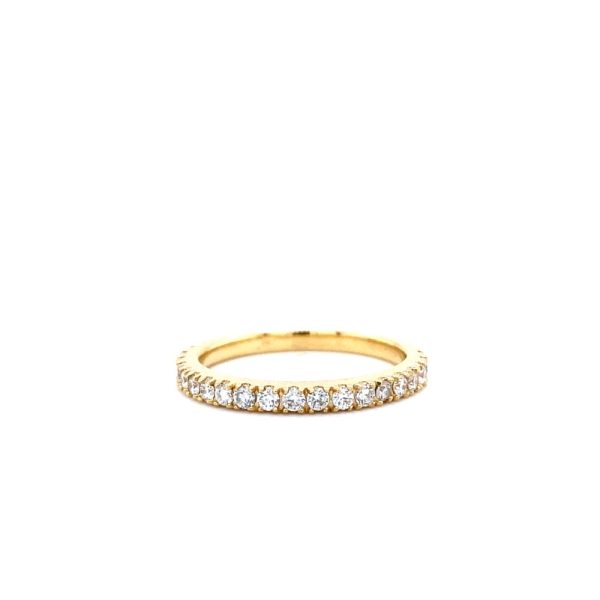 14k Yellow Gold Diamond Wedding Band .42ctw