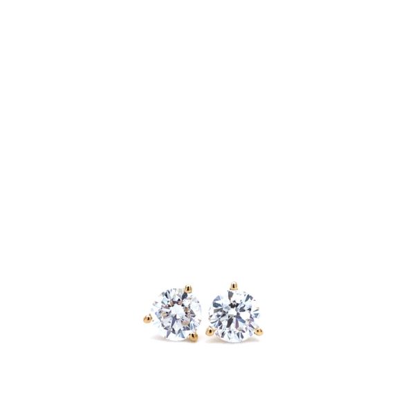 14k Yellow Gold Lab Grown Diamond Stud Earrings 2.08ctw