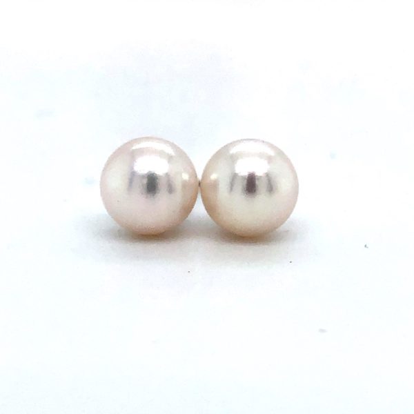 14k Yellow Gold 7mm Pearl Stud Earrings