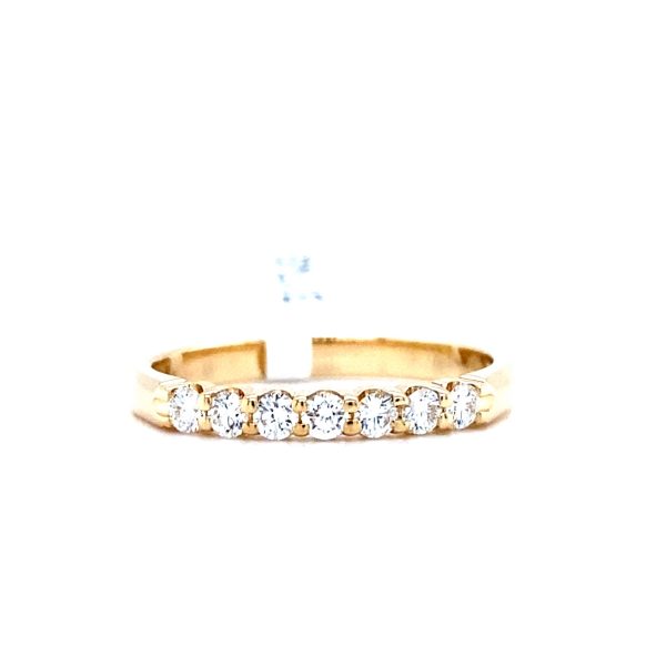 14k Yellow Gold Diamond Shared Prong Band .25ctw