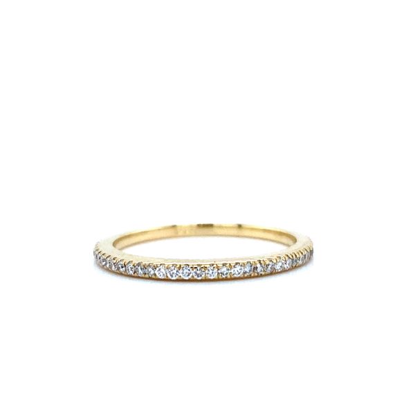 14k Yellow Gold Diamond Wedding Band .18ctw