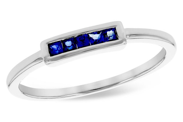 14k White Gold Sapphire Ring