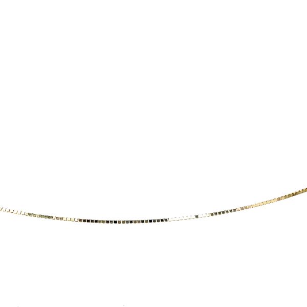 14k Yellow Gold 16 Inch Small Box Chain Necklace - Image 2