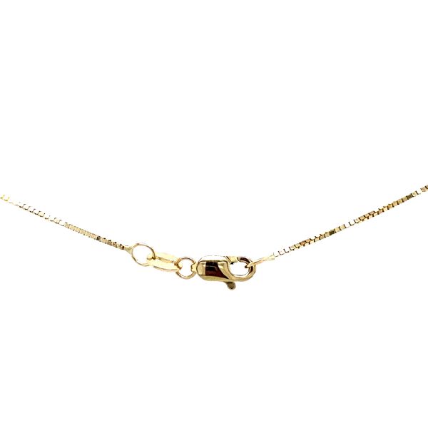 14k Yellow Gold 16 Inch Small Box Chain Necklace - Image 3