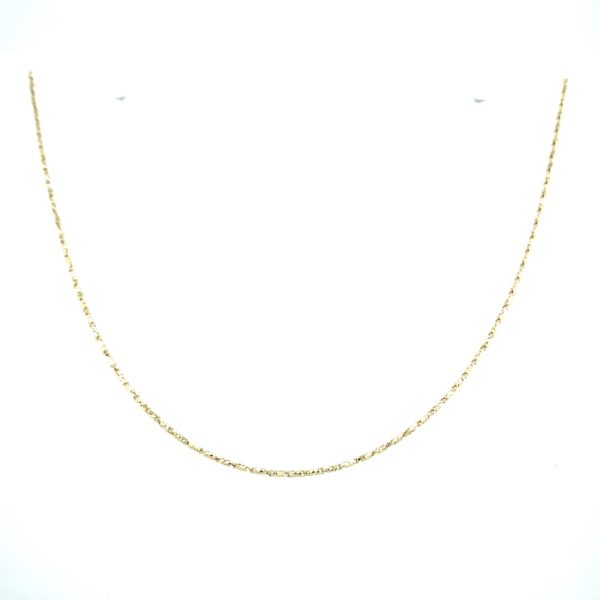 14k Yellow Gold 18 Inch Raso Chain 1mm