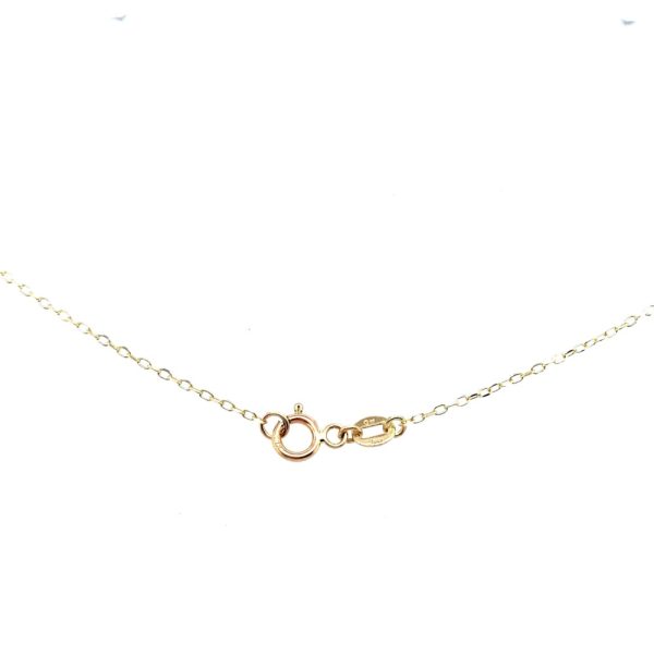 14k Yellow Gold 16 Inch Diamond-Cut Cable Chain 0.8mm - Image 3