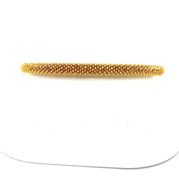 Yellow Plated Sterling Silver Bangle Bracelet