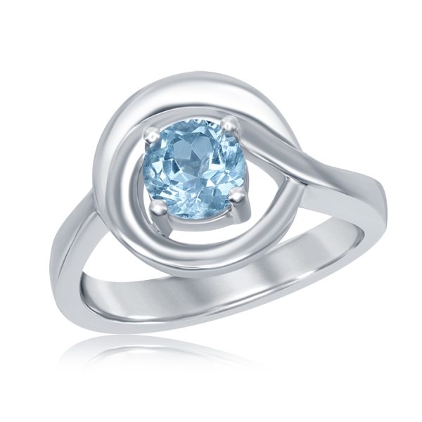 Sterling Silver Blue Topaz Ring